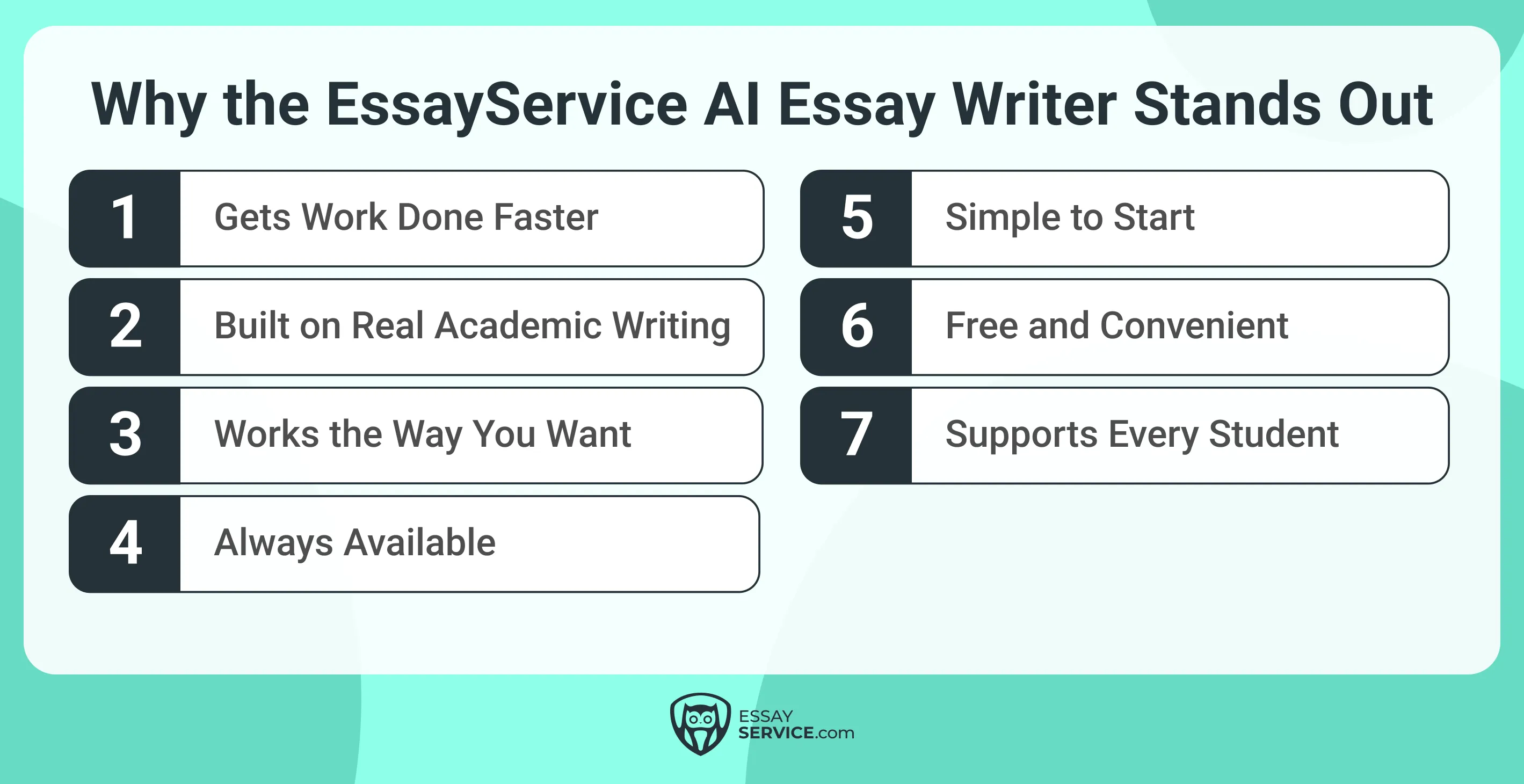 Why the EssayService AI Essay Writer Stands Out